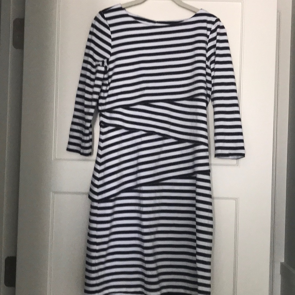 J McLaughlin Nicola striped tiered dress. Sz S